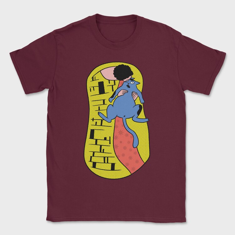 Cat Love Rebellion, Tricou Barbati (Unisex)