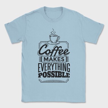 Coffee Quote, Tricou Barbati (Unisex)