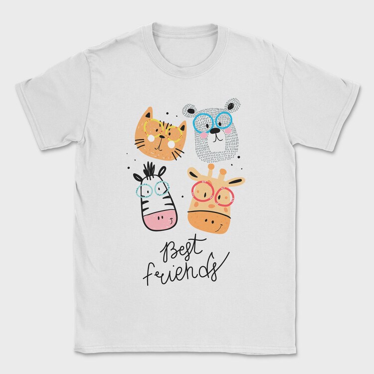 Cat Glasses Night, Tricou Barbati (Unisex)