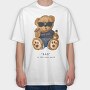 Bad Boy Bear Vibes, Tricou Oversize Barbati (Unisex)