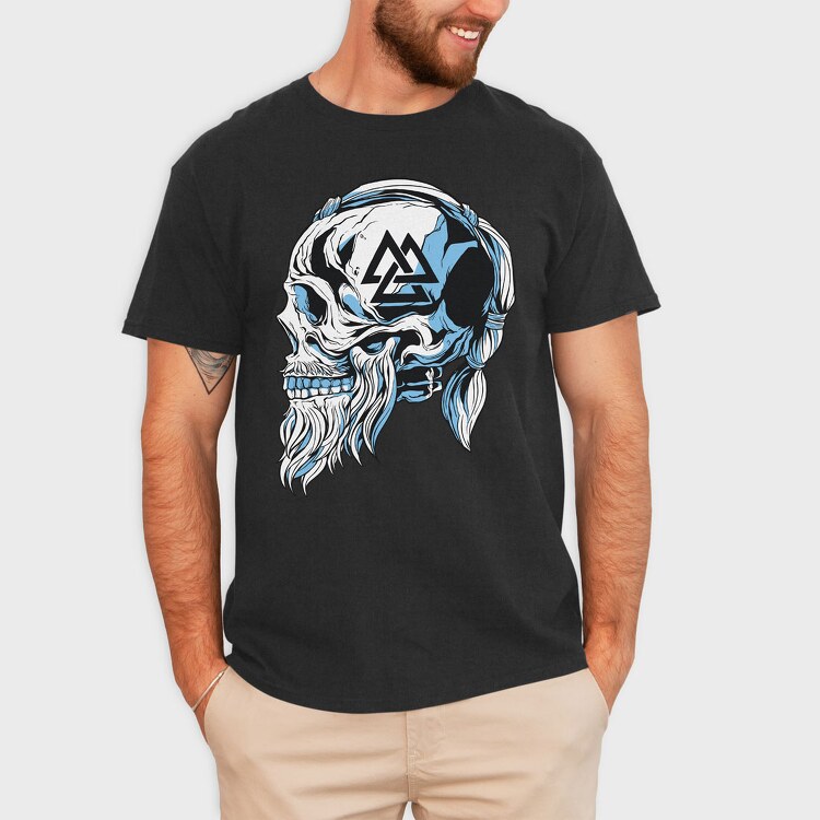 Viking Skull 5, Tricou Barbati (Unisex)
