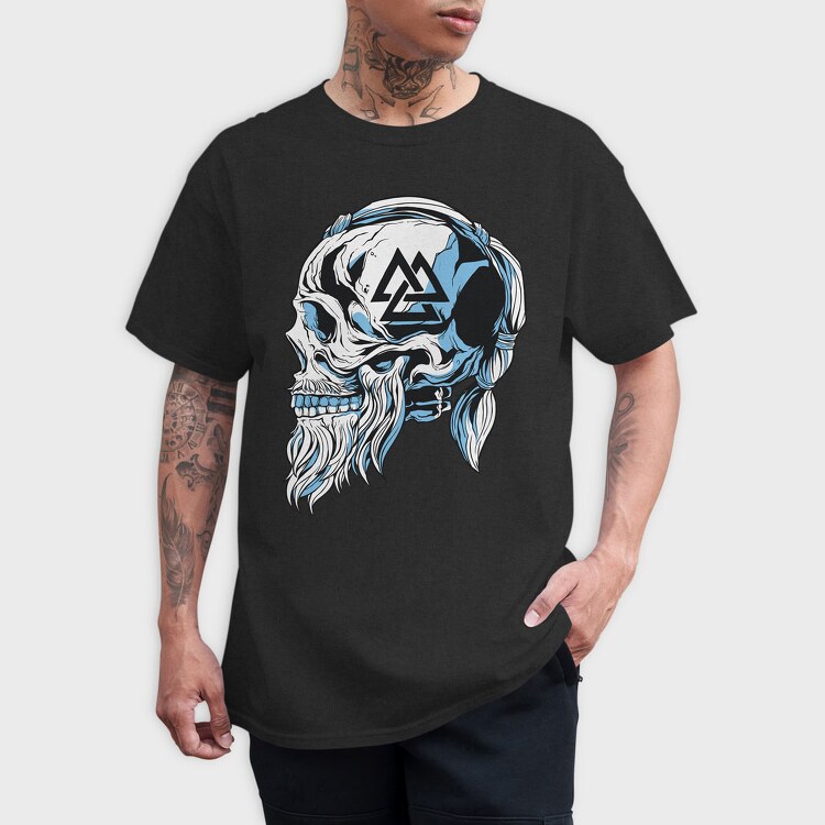 Viking Skull 5, Tricou Barbati (Unisex)