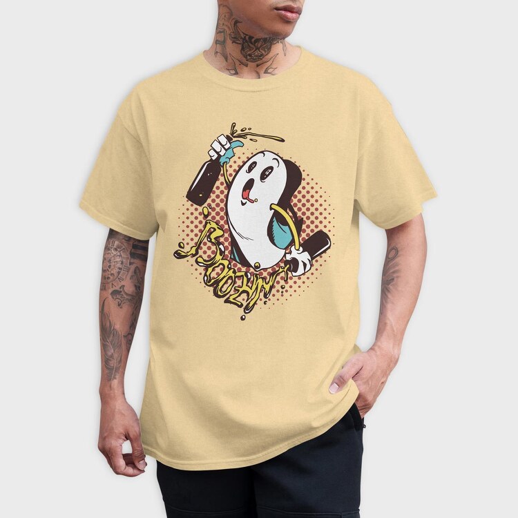 Boozin Ghost, Tricou Barbati (Unisex)