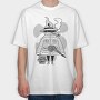 Evil Cartoon Wizard Night Club, Tricou Oversize Barbati (Unisex)