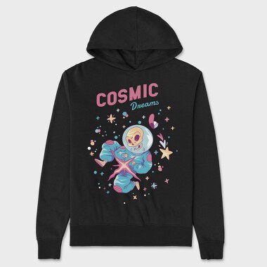 Cosmic Dreams Skeleton, Hanorac Oversize Barbati (Unisex)