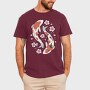 Koi Fish With Cherry Blossom, Tricou Barbati (Unisex)