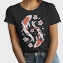 Koi Fish With Cherry Blossom, Tricou Femei