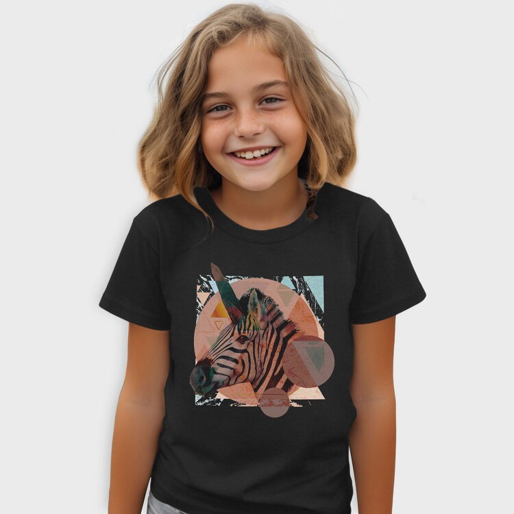 Geometric Zebra, Tricou Copii