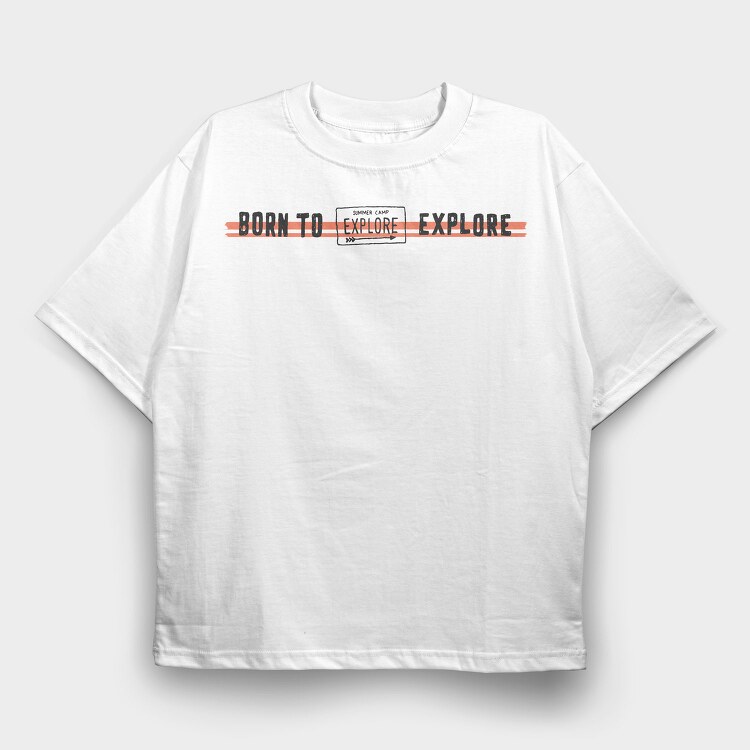 Burn It Out Explore Capture, Tricou Oversize Barbati (Unisex)