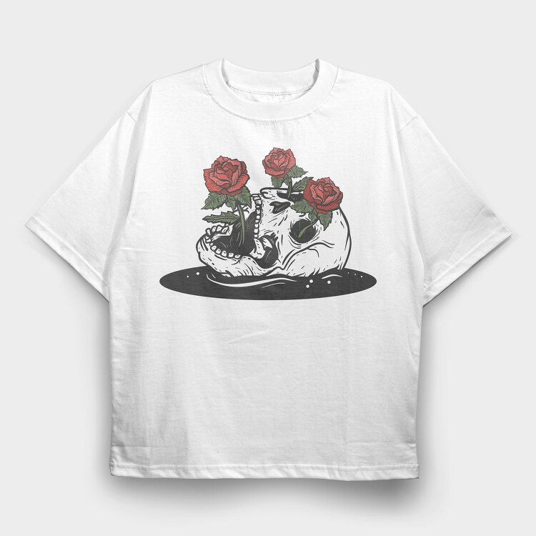 Blooming Death, Tricou Oversize Barbati (Unisex)
