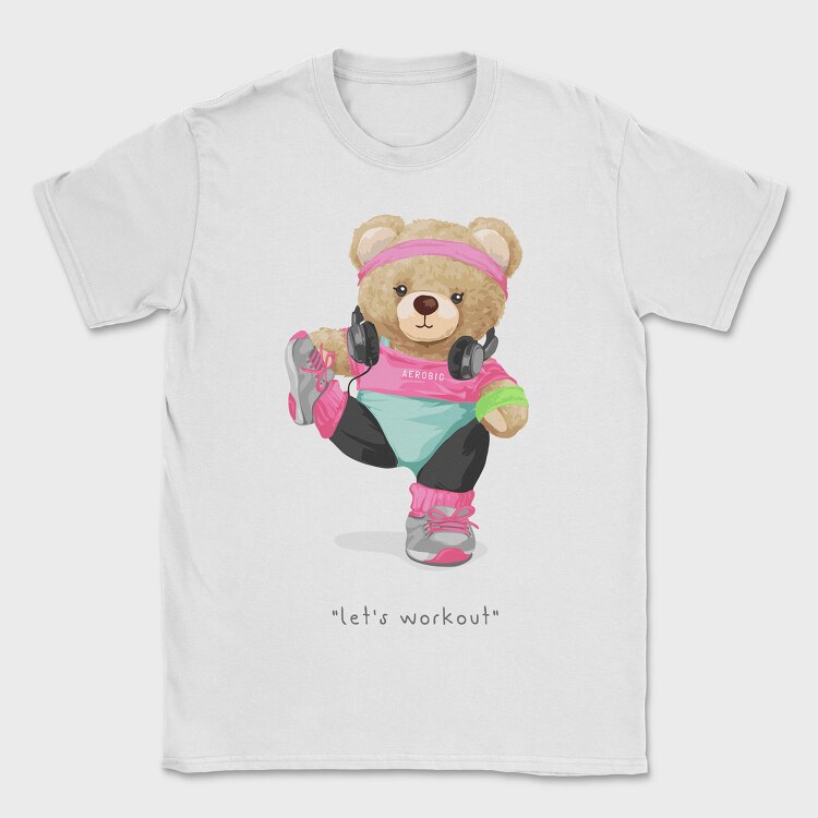 Bear Workout Vibes, Tricou Barbati (Unisex)