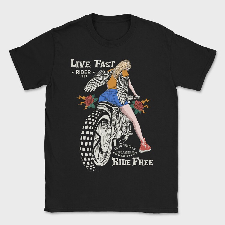Angel Riders Wing, Tricou Barbati (Unisex)