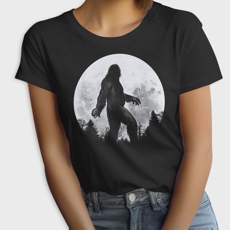 Big Foot Moon Monochrome, Tricou Femei
