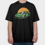 Lambo Sunset, Tricou Oversize Barbati (Unisex)