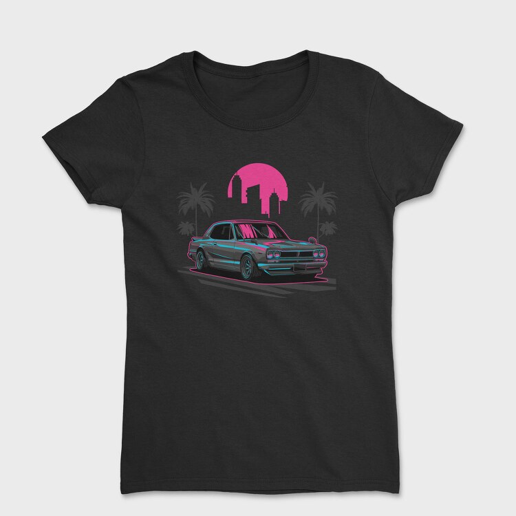 Skyline Retro Night 2, Tricou Femei