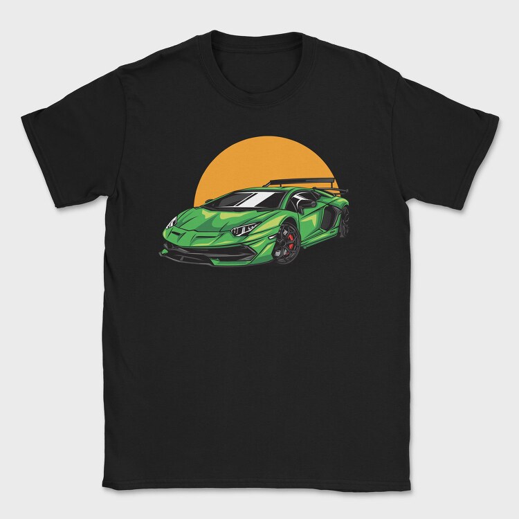 Lambo Sunset, Tricou Barbati (Unisex)