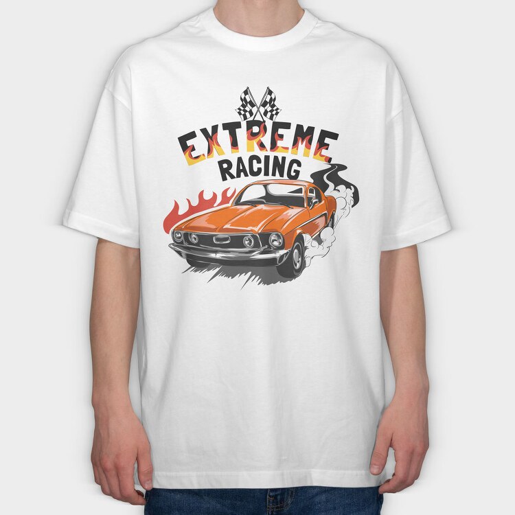 Extreme Racing, Tricou Oversize Barbati (Unisex)