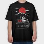Skyline Sunset Mountain, Tricou Oversize Barbati (Unisex)
