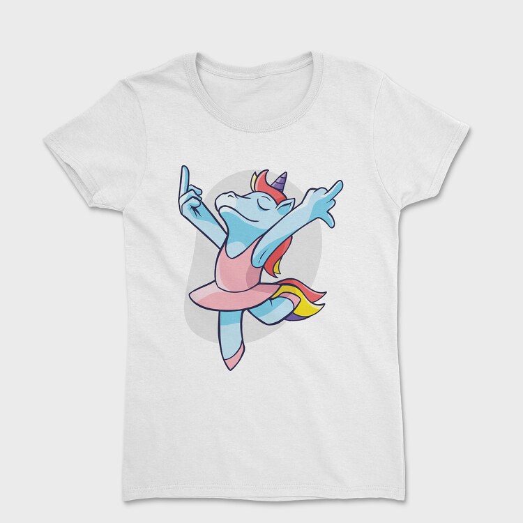 Unicorn Ballet Middle Finger, Tricou Femei