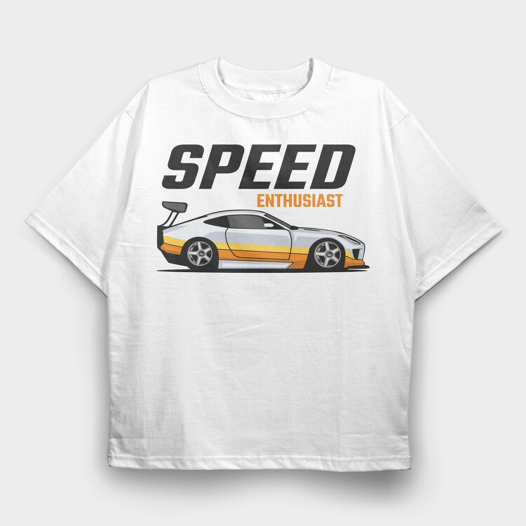 Speed Enthusiast, Tricou Oversize Barbati (Unisex)