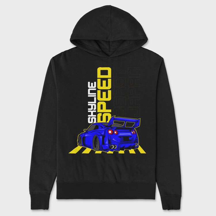 Skyline Speed, Hanorac Oversize Barbati (Unisex)