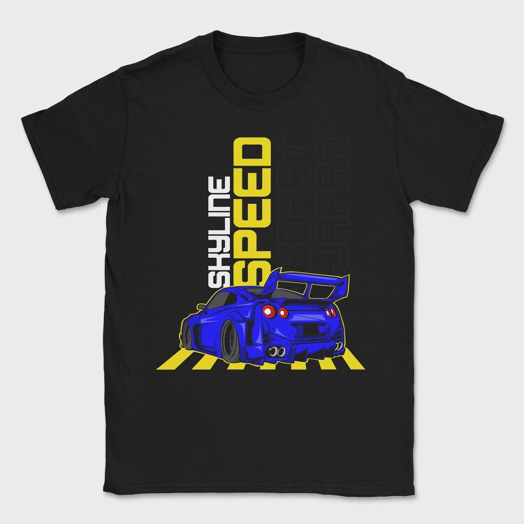 Skyline Speed, Tricou Barbati (Unisex)