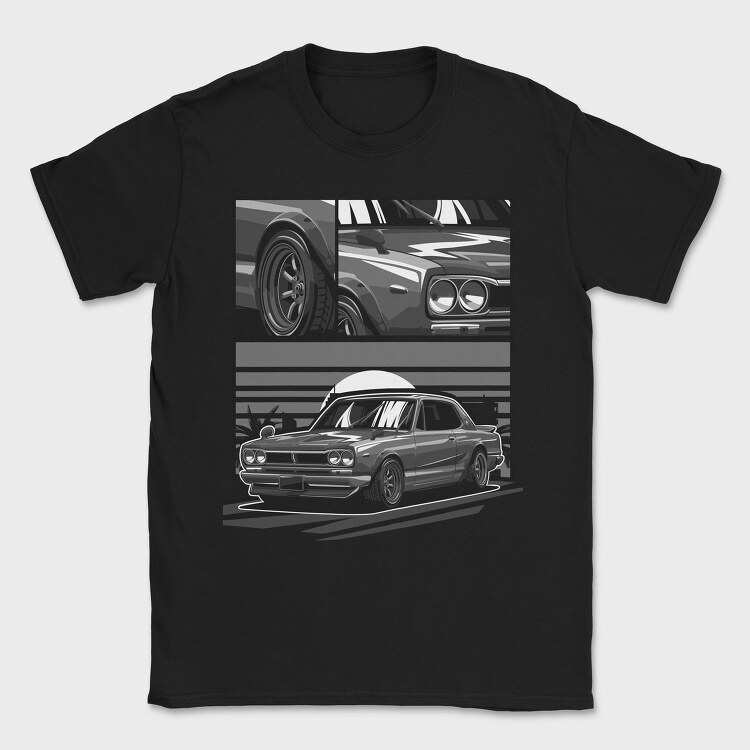 Skyline Gray, Tricou Barbati (Unisex)