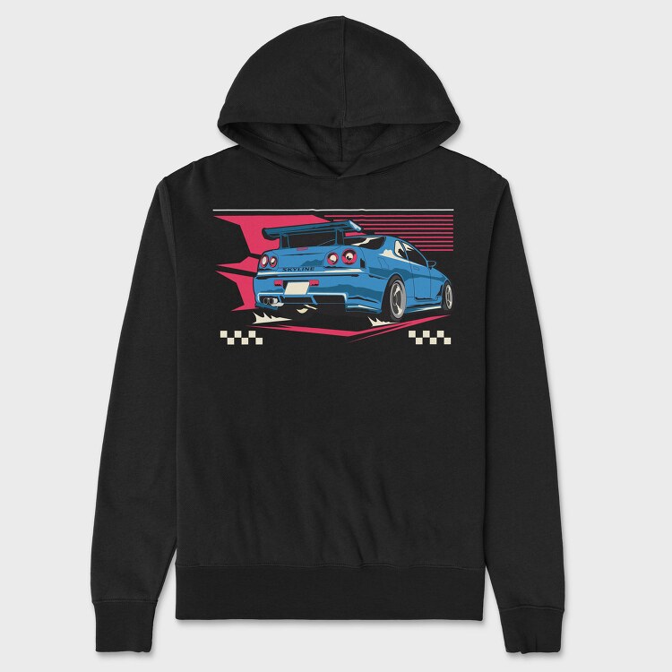 Skyline 3, Hanorac Oversize Barbati (Unisex)