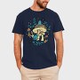 Cottagecore Moshrooms Frogs, Tricou Barbati (Unisex)
