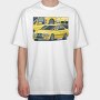 Yellow Bmw 5 Series Fast Mod, Tricou Oversize Barbati (Unisex)