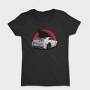 Silver Nissan Gtr Wolf Red Moon, Tricou Femei