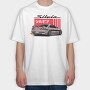 Silvia Japanese Red Flames, Tricou Oversize Barbati (Unisex)