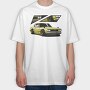 Yellow Nissan 240Sx Stance Fast, Tricou Oversize Barbati (Unisex)