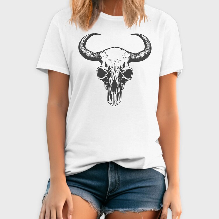 Cow Skull, Tricou Barbati (Unisex)