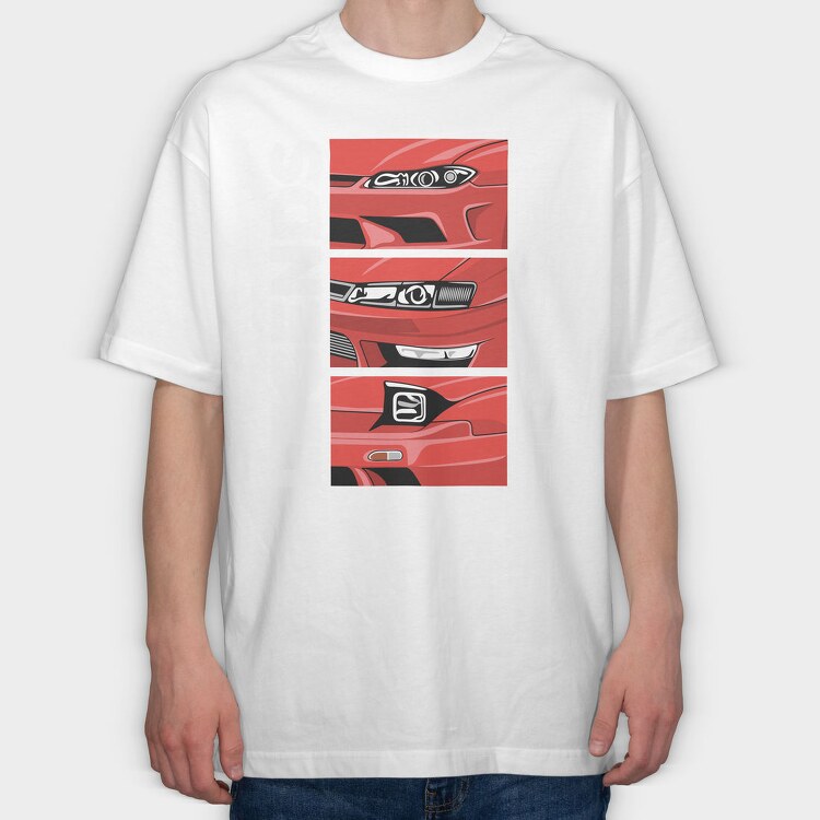 Red Car Stance Sport Modern, Tricou Oversize Barbati (Unisex)