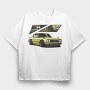 Yellow Nissan 240Sx Stance Fast, Tricou Oversize Barbati (Unisex)