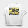 Yellow Bmw 5 Series Fast Mod, Tricou Oversize Barbati (Unisex)
