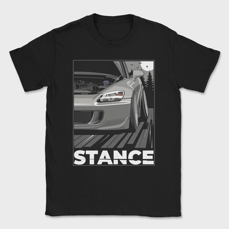Stance Car Night Road, Tricou Barbati (Unisex)