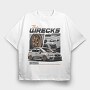 Silver Wrx Wrecked Night, Tricou Oversize Barbati (Unisex)