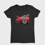 Red Car Modern Stance Fast Mod, Tricou Femei