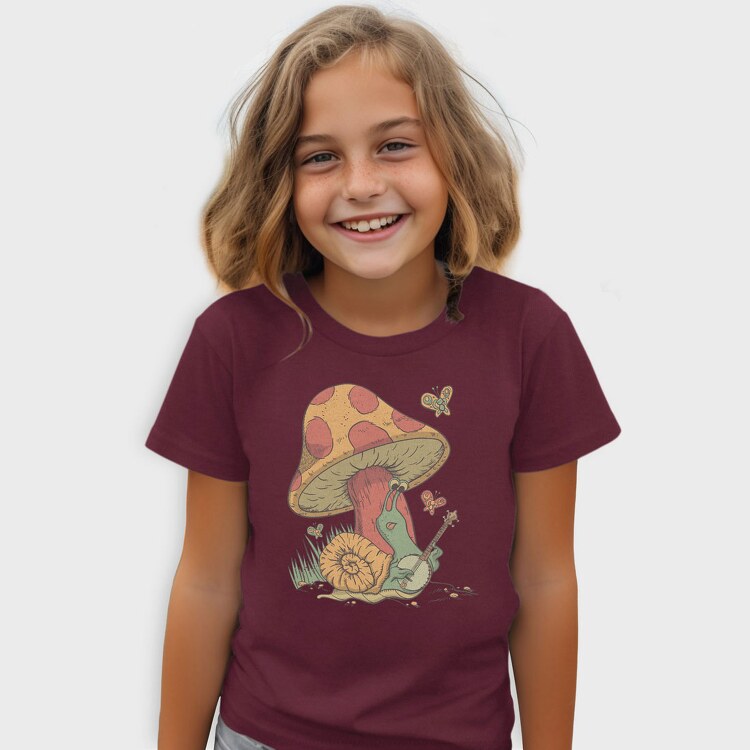 Cottagecore Snail, Tricou Copii