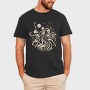Skeletons Dancing Fire, Tricou Barbati (Unisex)