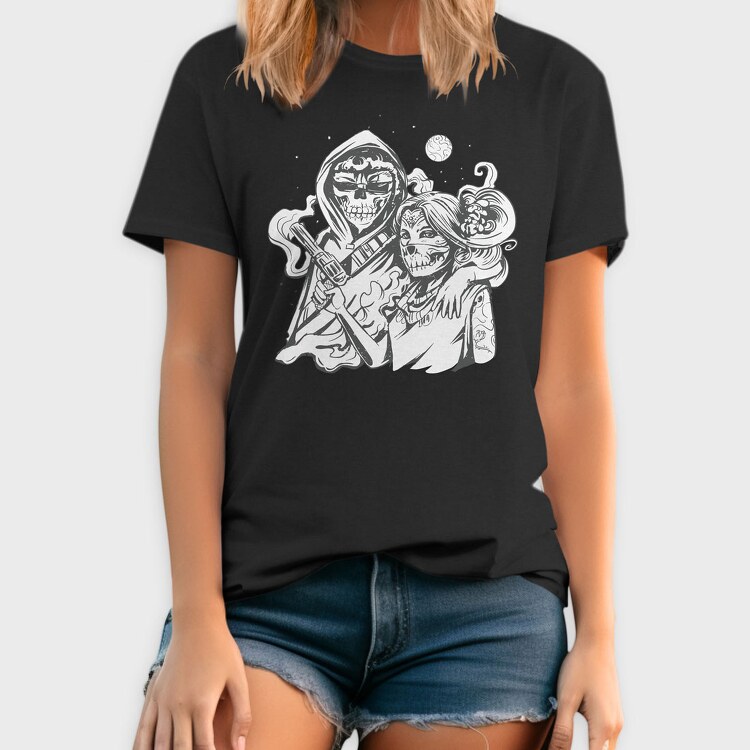 Couple Skeleton Costume, Tricou Barbati (Unisex)