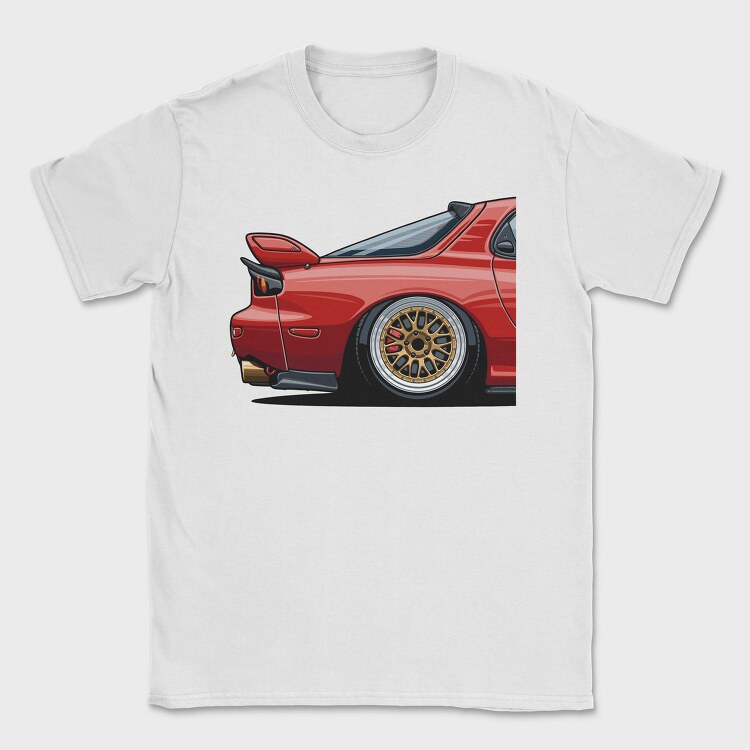 Red Car Modern Stance Fast Mod, Tricou Barbati (Unisex)