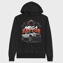 Raptor Truck Palm Ocean Sunset, Hanorac Oversize Barbati (Unisex)