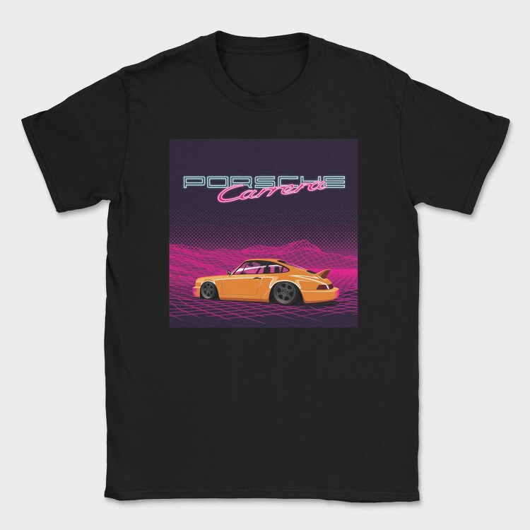 Porsche Carrera Night Grid, Tricou Barbati (Unisex)