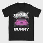 Pink Car Rocker City Skyline, Tricou Barbati (Unisex)