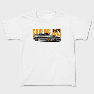 Nissan Skyline Gtr R34 Jdm Fast Mod, Tricou Copii