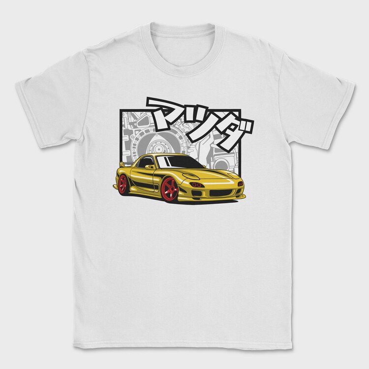 Mazda Rx7 Jdm Gold Fast Metallic, Tricou Barbati (Unisex)