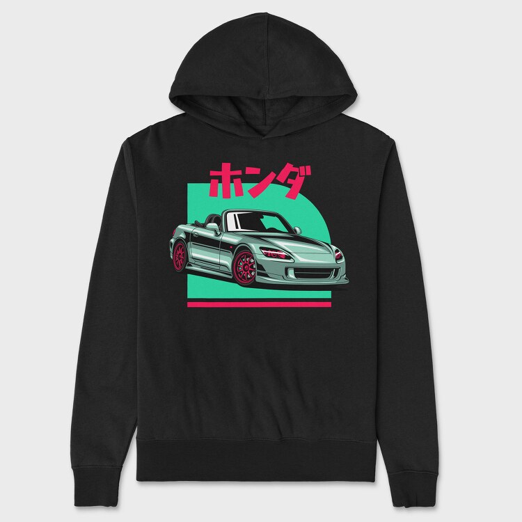 Jdm Silvia Red Japanese Cones, Hanorac Oversize Barbati (Unisex)